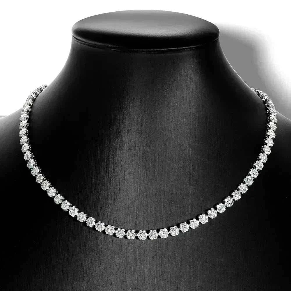 moissanite tennis necklace & bracelet