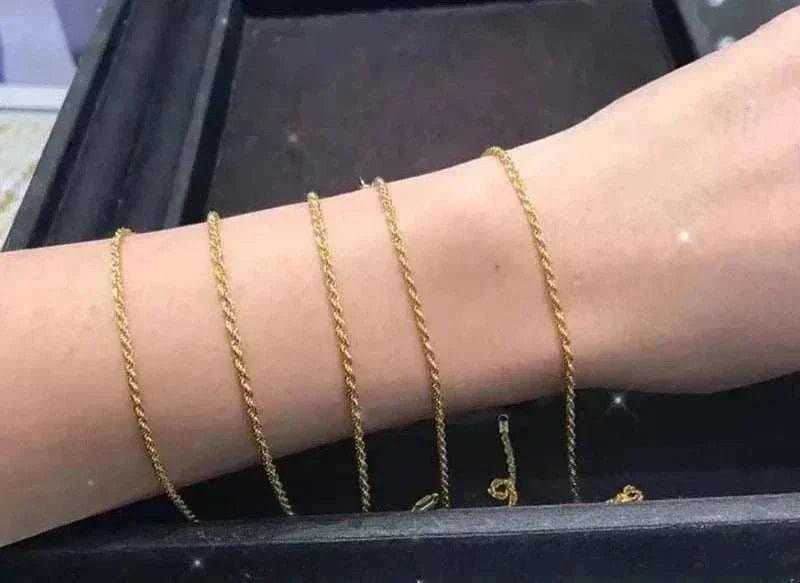 18k gold twisted elegance redefined bracelet