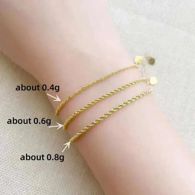 18k gold twisted elegance redefined bracelet