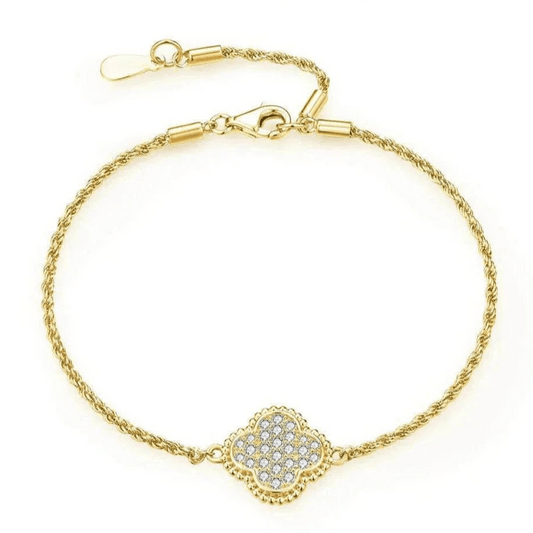 Elegant adjustable moissanite bracelet in sterling silver with luxury bezel design.