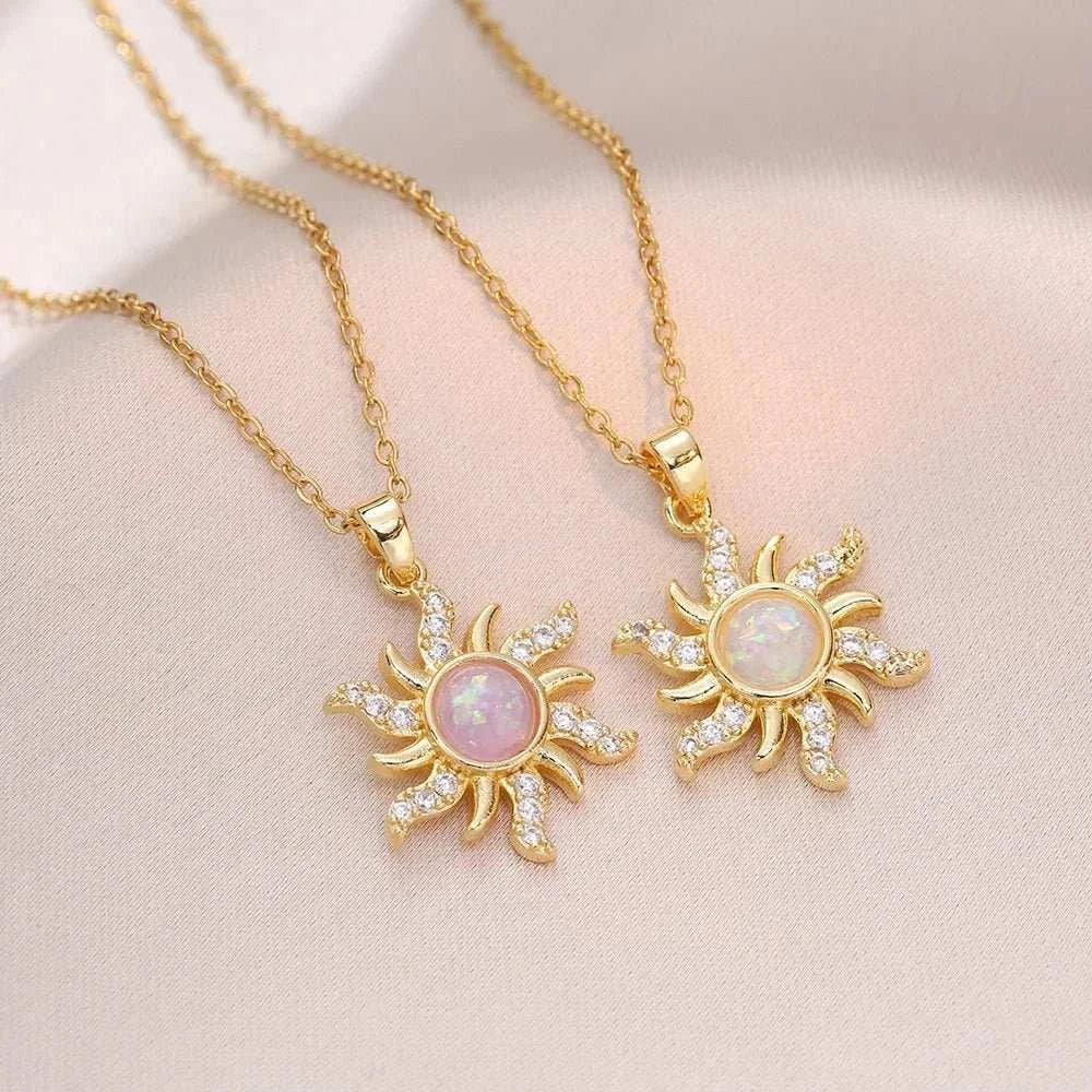 Elevate any outfit with our stunning Sunflower Pendant Necklaces. Crafted with intricate details and high-quality materials, these necklaces are a must-have for any 