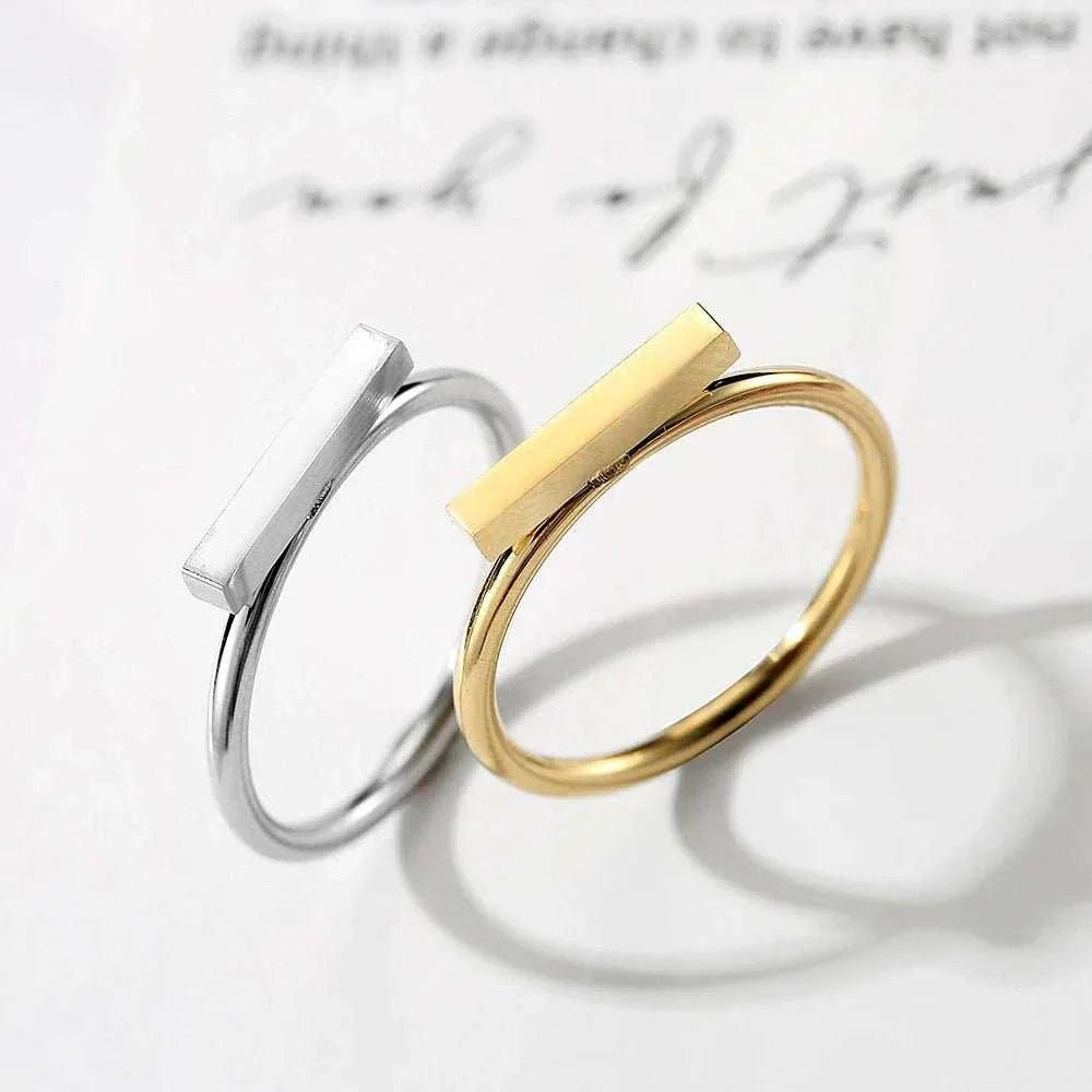 This Minimaliset Punk Stainless-Steel Ring is a sleek and stylish addition to any jewelry collection. Made from high-quality stainless steel, it is durable and resis