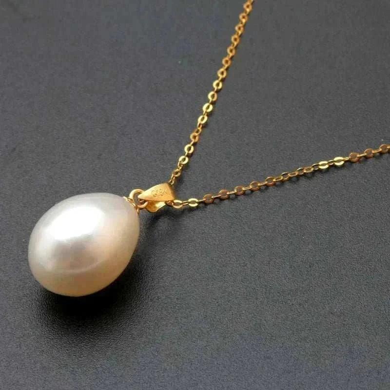 elegant 18k gold & freshwater pearl set