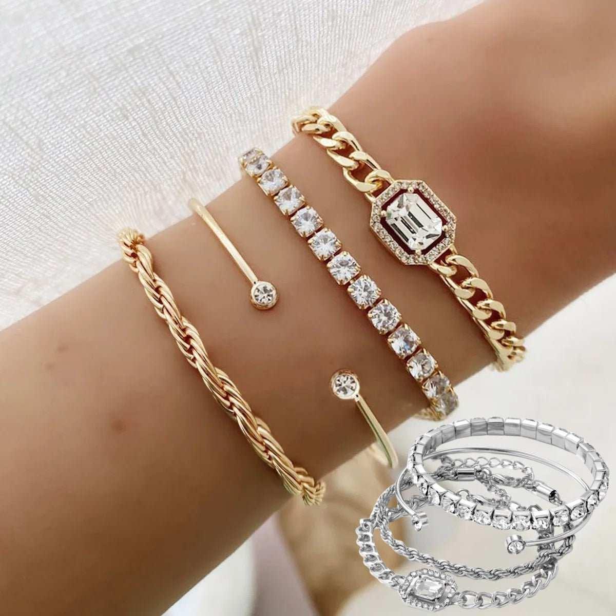 Vintage Luxury Twisted Cuff Bangle Collection