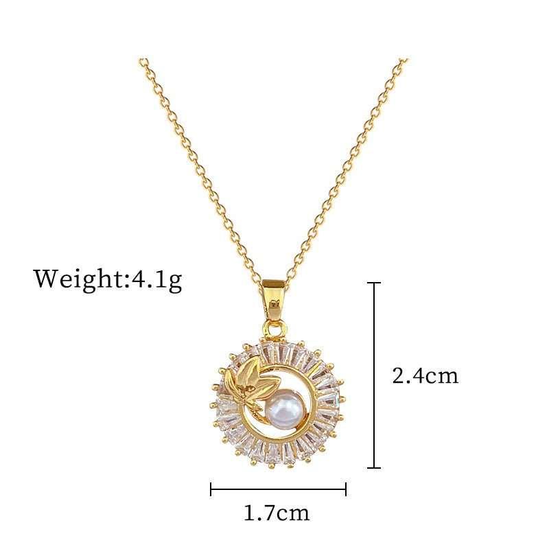 Take your style to the next level with our Square Full Diamond Round Ring Leaves Necklace and Earrings Suite. The intricate design features sparkling diamonds set in
