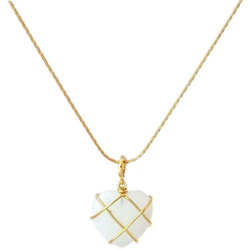 Elevate your style with our Fashion Moonstone Necklace. The iridescent moonstone adds a touch of natural beauty, while the delicate design complements any outfit. Ex