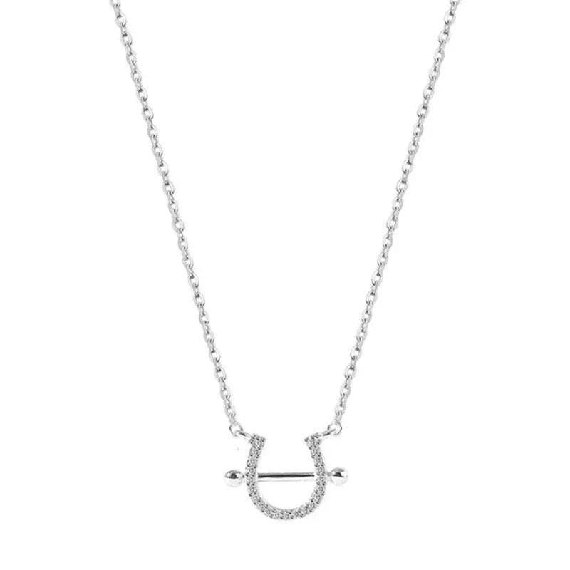 This beautiful Horseshoe Necklace and Earrings set for Women is made from high-quality materials and features a unique design that symbolizes good luck and protectio
