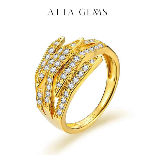 Luxury Moissanite Engagement Ring in S925 Silver with Elegant Design