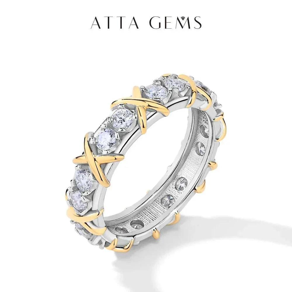 Moissanite Ring - Real S925 Silver,