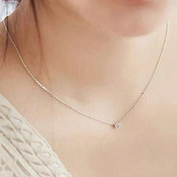 Silver Zircon Cross