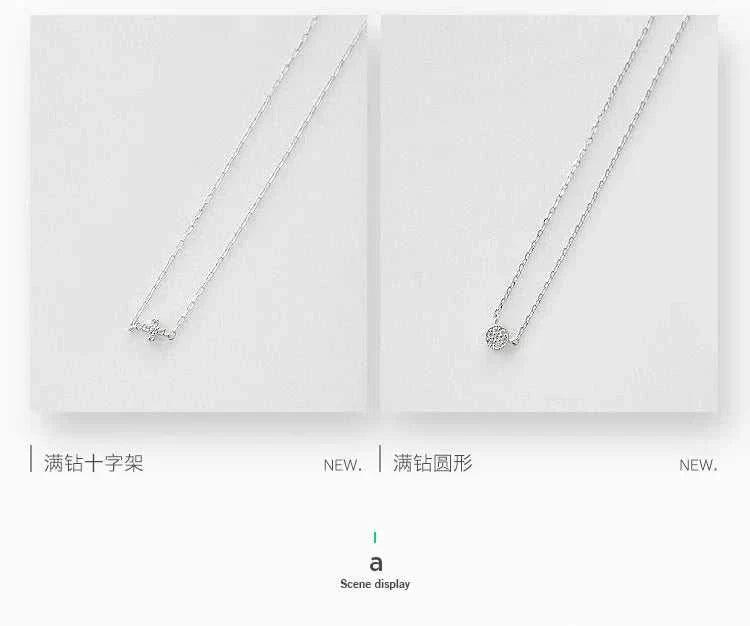 Silver Zircon Cross