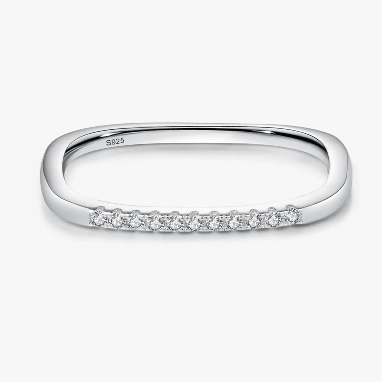 Square Design Stackable Rings