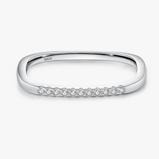 Square Design Stackable Rings