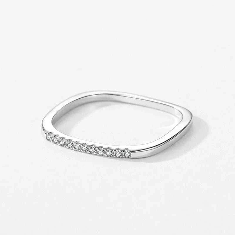 Square Design Stackable Rings