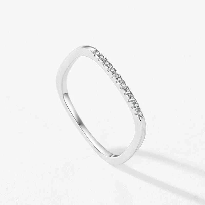 Square Design Stackable Rings