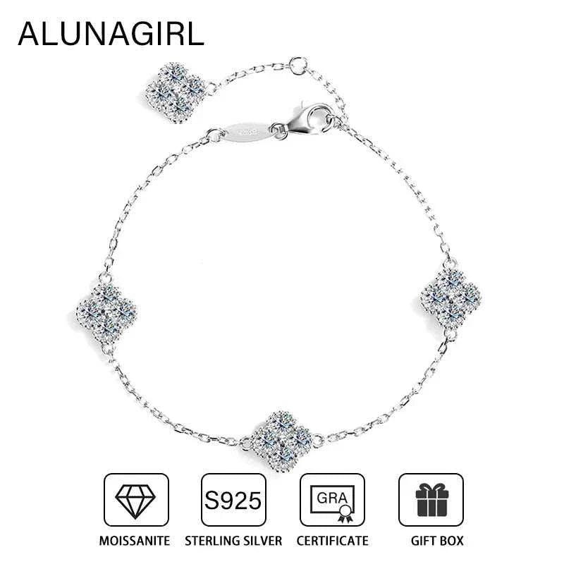 Trendy Moissanite Bracelet - Sparkling Luxury Gift