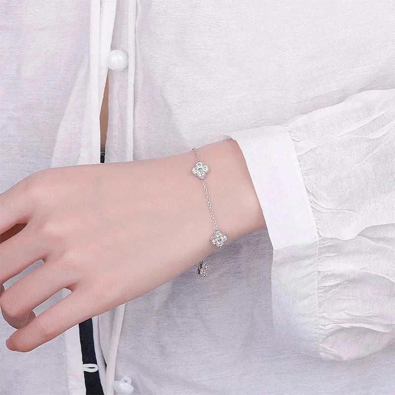 Trendy Moissanite Bracelet - Sparkling Luxury Gift