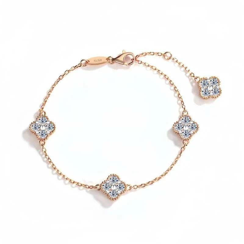 Trendy Moissanite Bracelet - Sparkling Luxury Gift