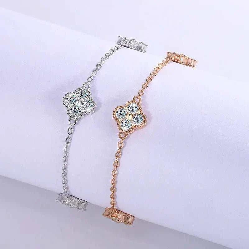 Trendy Moissanite Bracelet - Sparkling Luxury Gift
