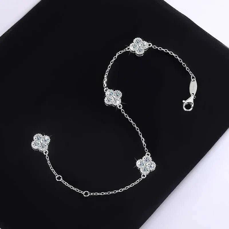 Trendy Moissanite Bracelet - Sparkling Luxury Gift
