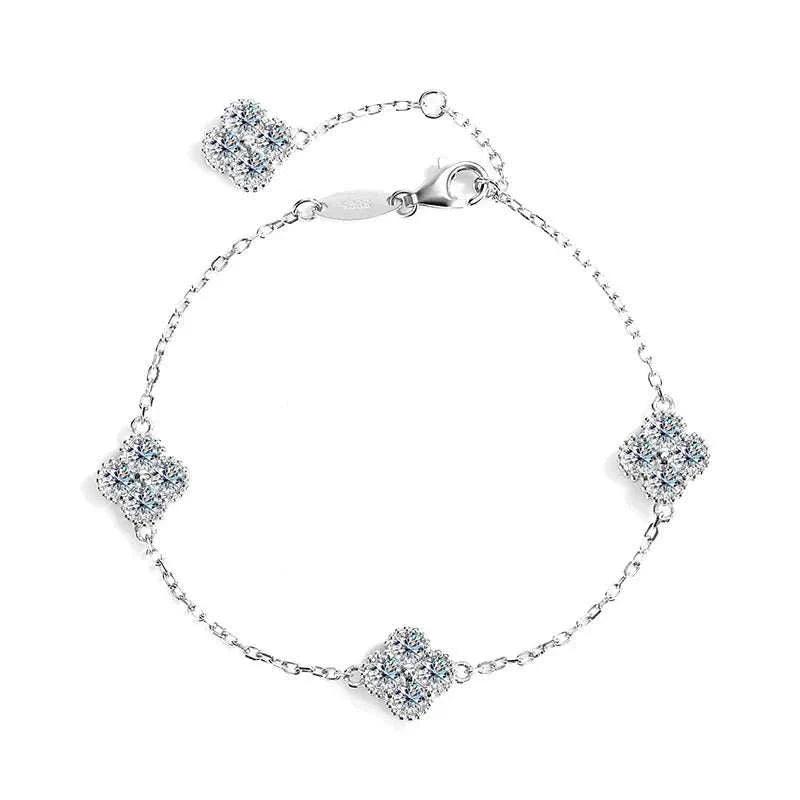 Trendy Moissanite Bracelet - Sparkling Luxury Gift