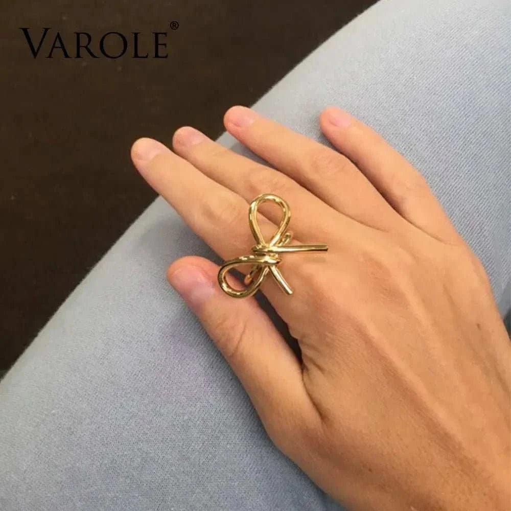 Add a touch of elegance to your style with our Elegant Bowknot of Lines Rings. These rings feature a delicate bowknot design, crafted with precision and attention to