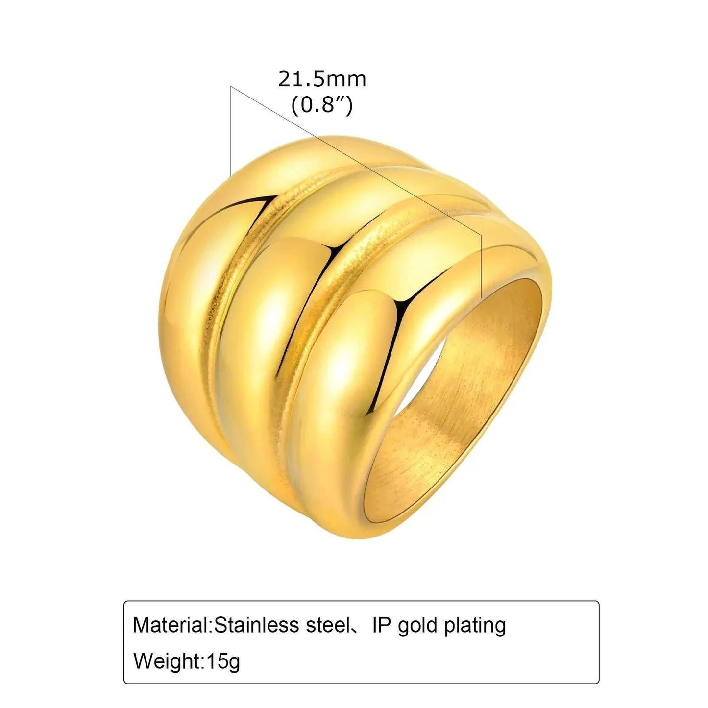 Upgrade your accessory game with our Hyperbole Chunky Women Rings. Crafted with high-quality materials, these rings add a touch of elegance to any outfit. The chunky