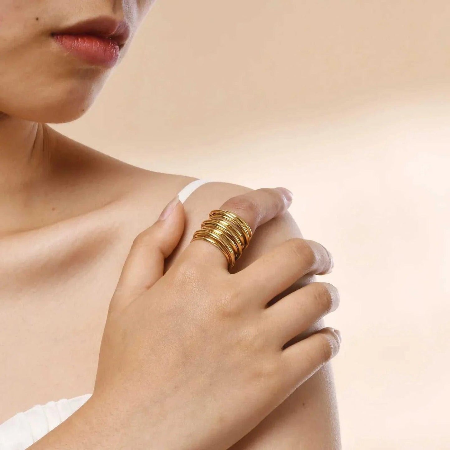 Upgrade your accessory game with our Hyperbole Chunky Women Rings. Crafted with high-quality materials, these rings add a touch of elegance to any outfit. The chunky