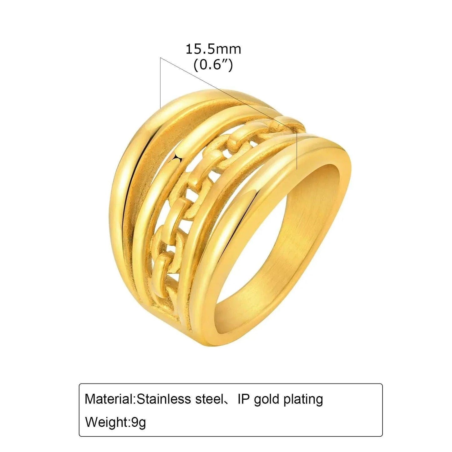 Upgrade your accessory game with our Hyperbole Chunky Women Rings. Crafted with high-quality materials, these rings add a touch of elegance to any outfit. The chunky