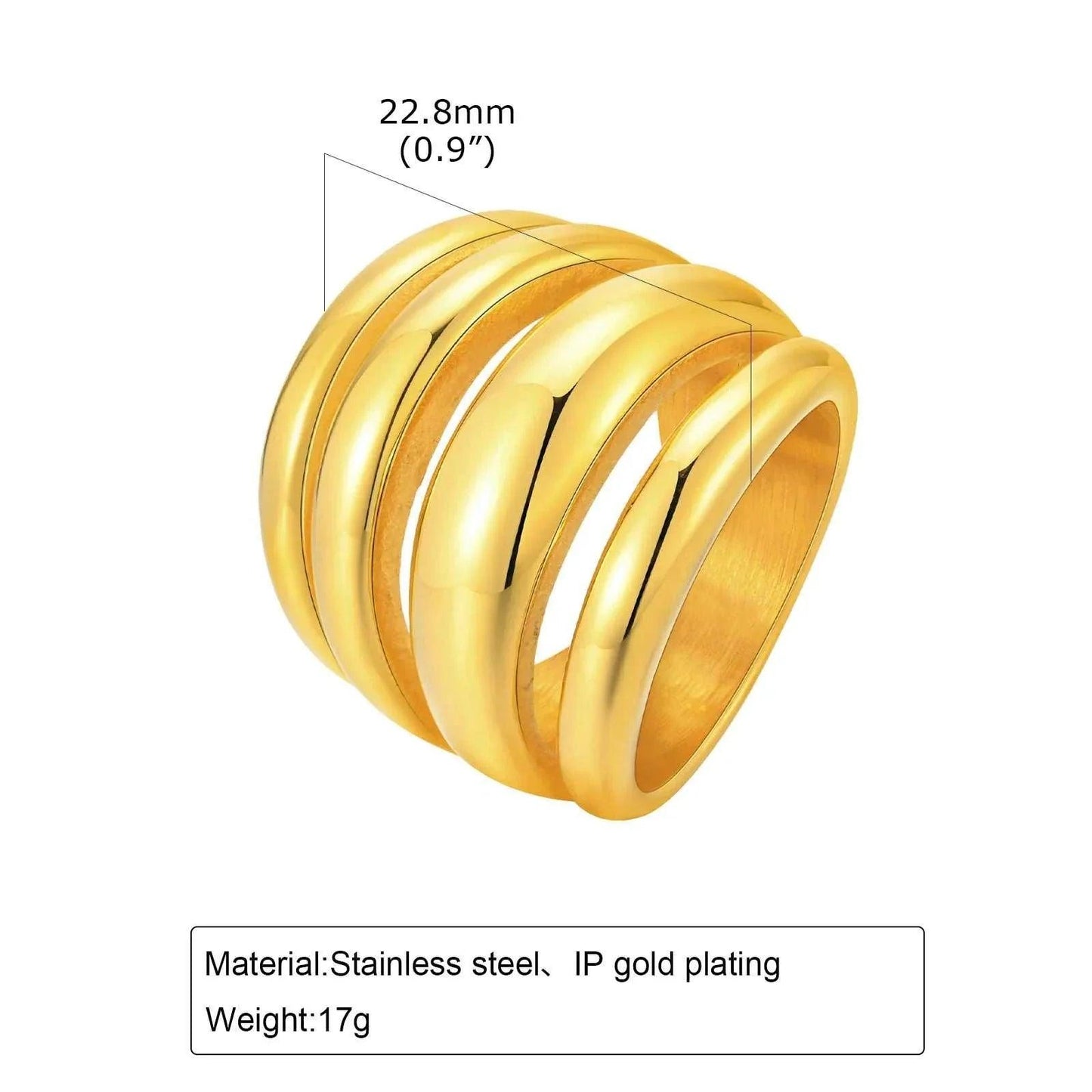 Upgrade your accessory game with our Hyperbole Chunky Women Rings. Crafted with high-quality materials, these rings add a touch of elegance to any outfit. The chunky